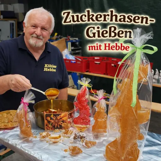 Zuckerhasen-Gießen mit Hebbe im Bürgerforum Buchhalde