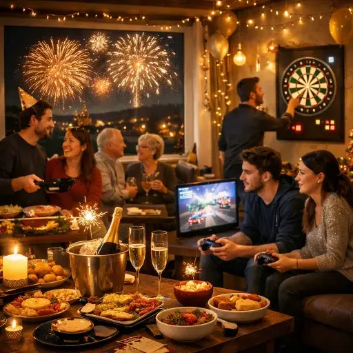 Gruppenbild Silvester in der Buchhalde – gemeinsam ins neue Jahr